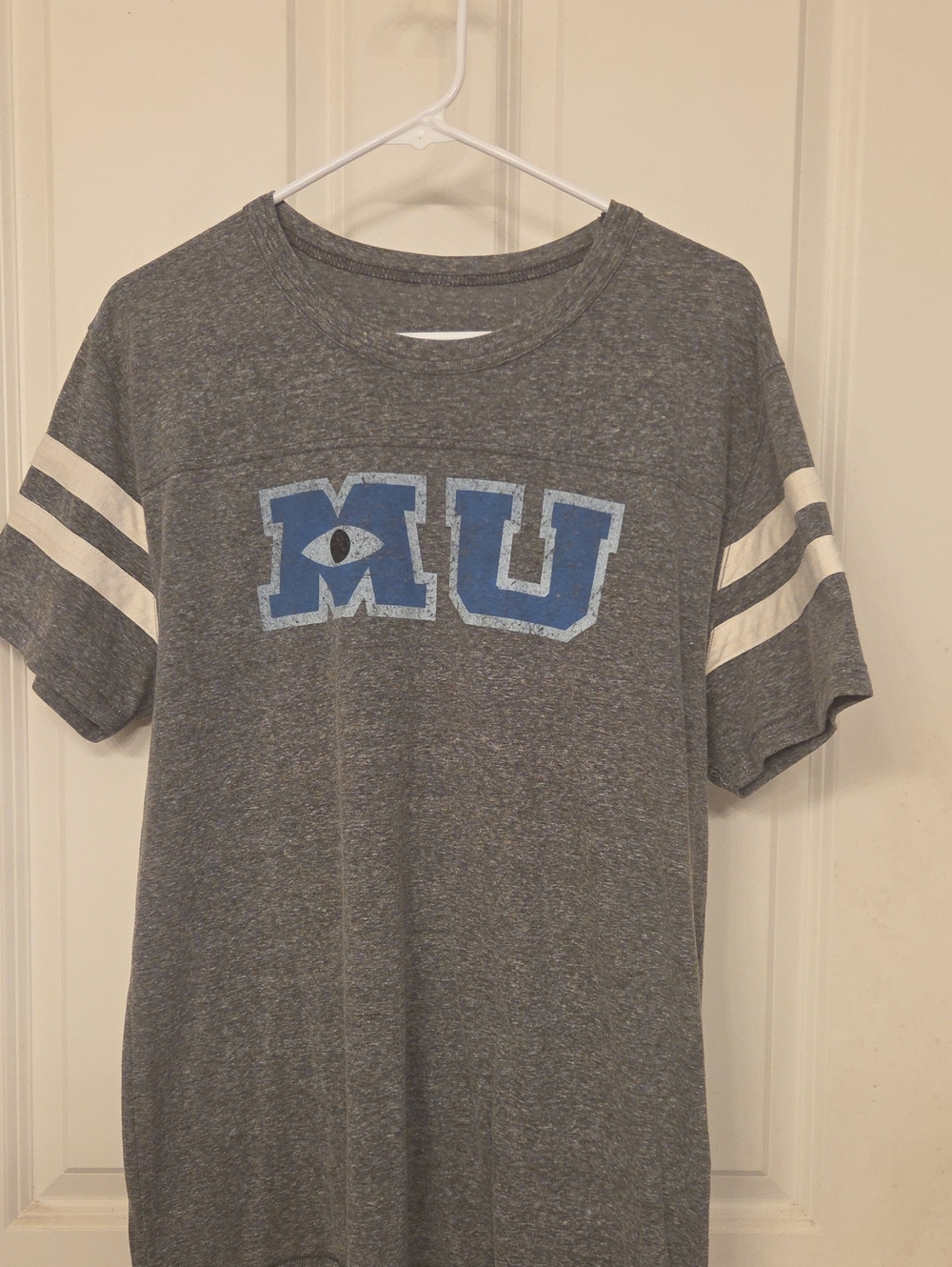 Disney Parks Monsters University Tee, Size Large, Weathered Look, GUC.